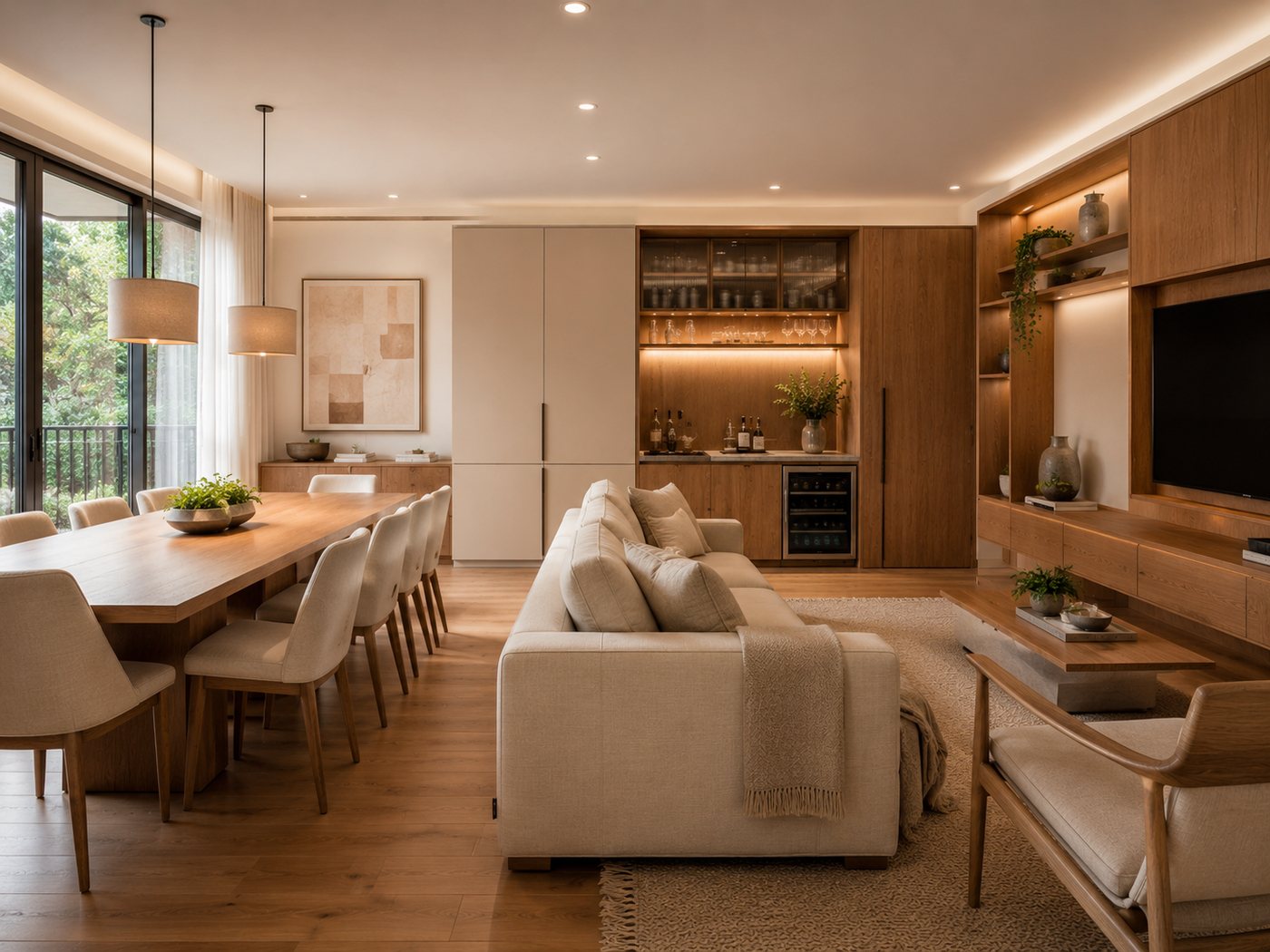 Living com marcenaria